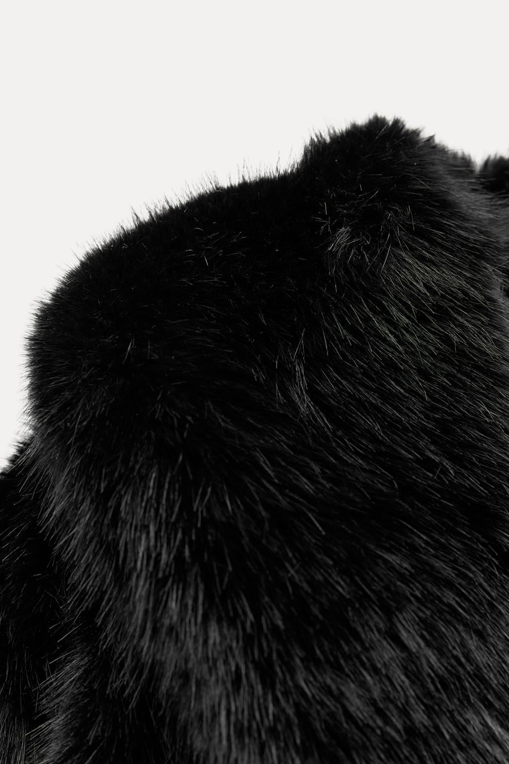 Faux fur jacket