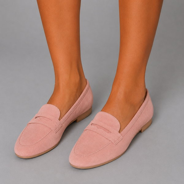 Bianca Suede Slip-On Loafers