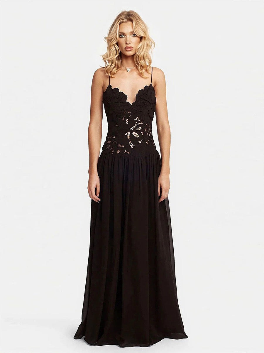 Loquera Muster Maxikleid