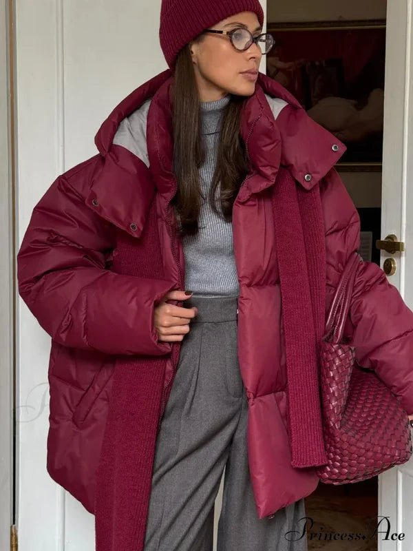 Steppjacke mit abnehmbarer Kapuze