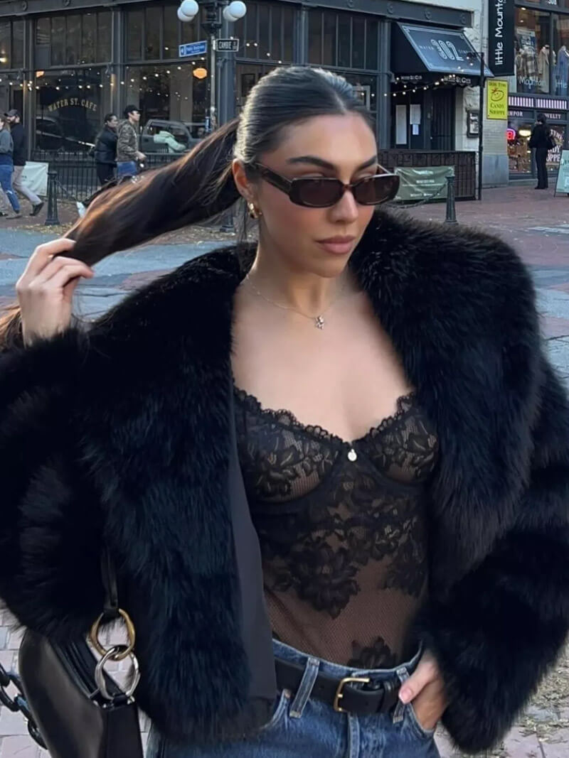 Jenna Kunstpelz Jacke