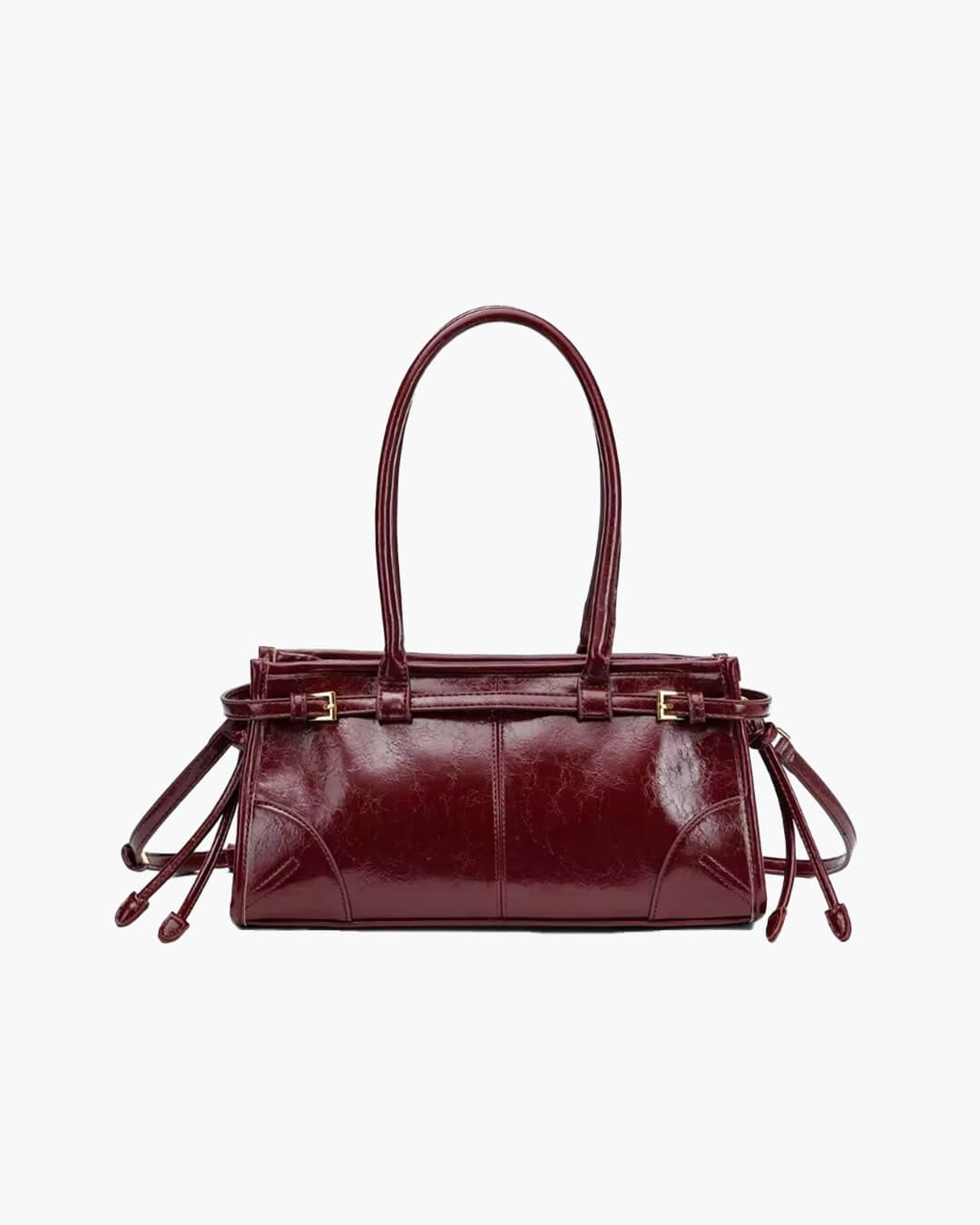 Leder Schultertasche mit Gürtel - Detail