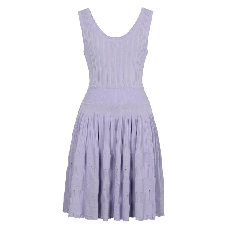 Alicia Gestricktes Träger-Minikleid