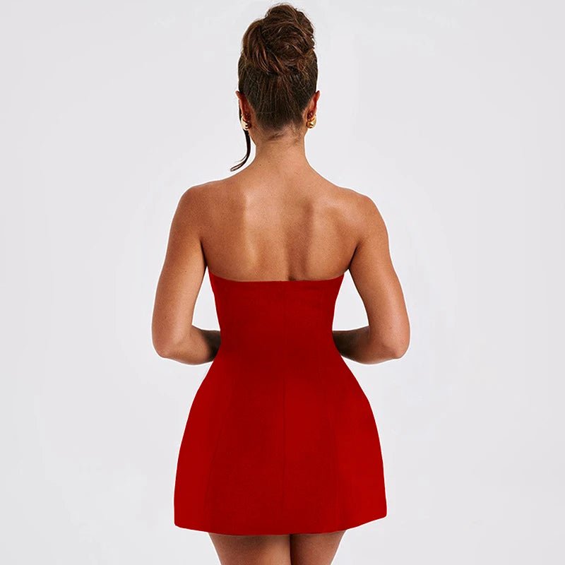 Colly Off-the-Shoulder Mini Dress with Drawstring Waist