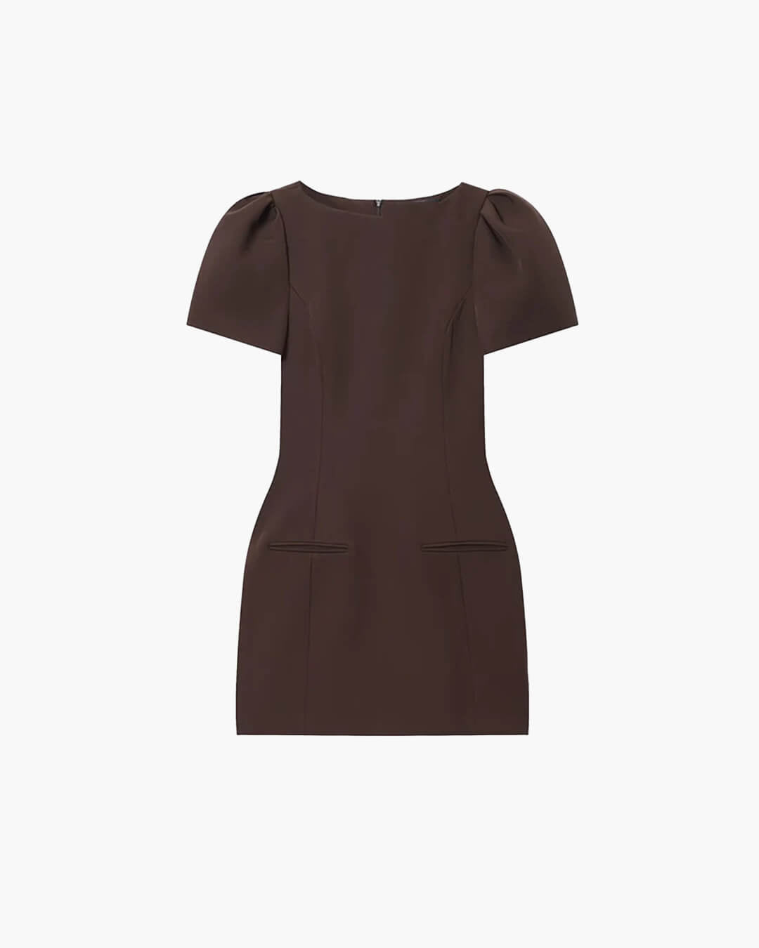 Minidress with puff sleeves