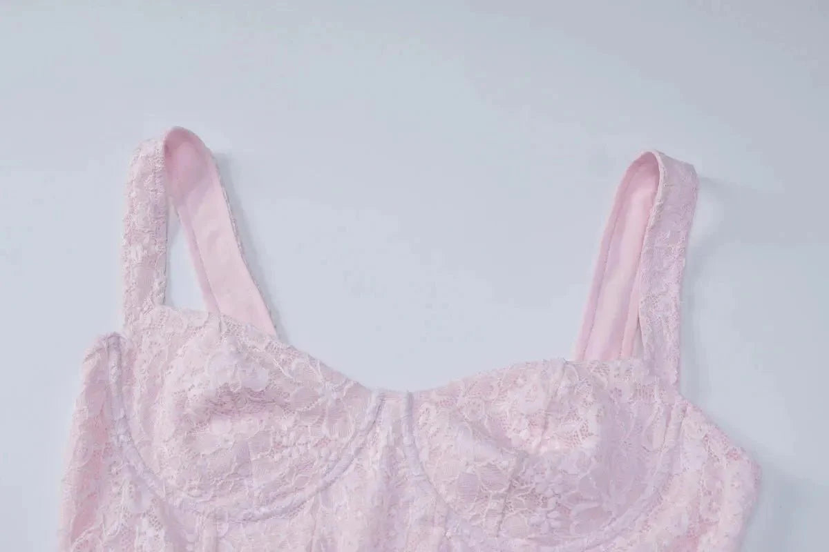 Ärmelloses Korsett-Maxikleid