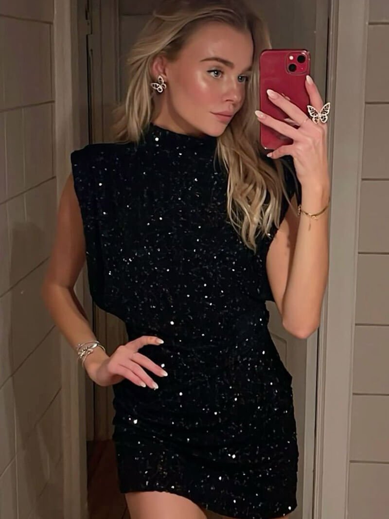 Glitter Minikleid