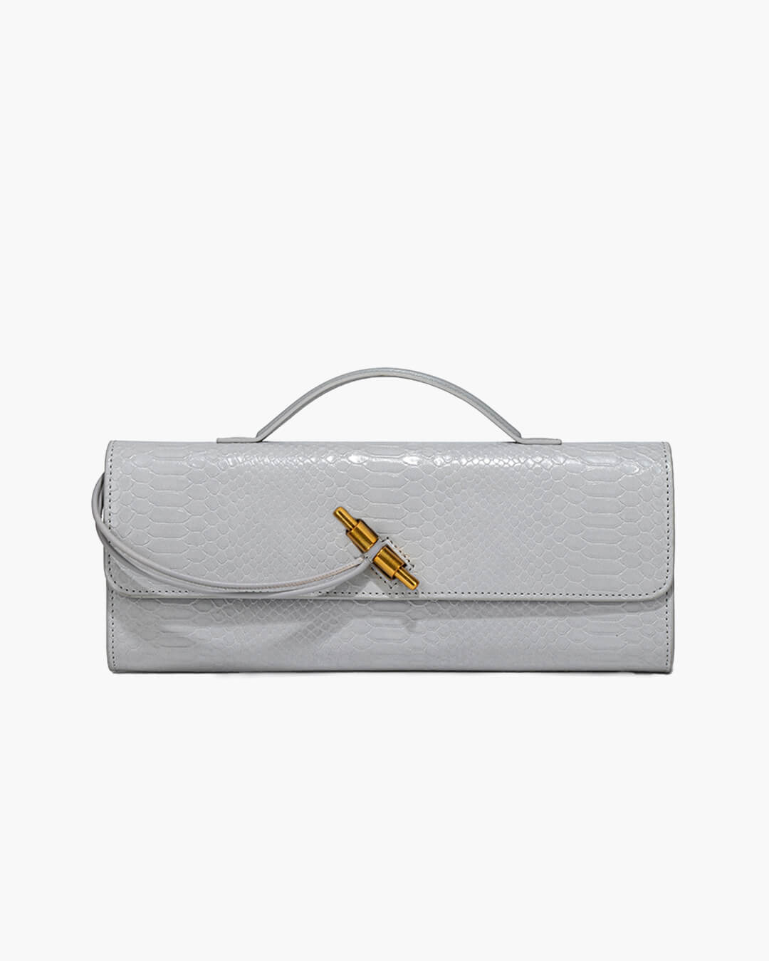 Bianca Kroko-geprägte Ledertasche