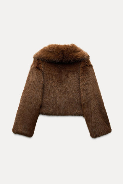 Faux fur jacket