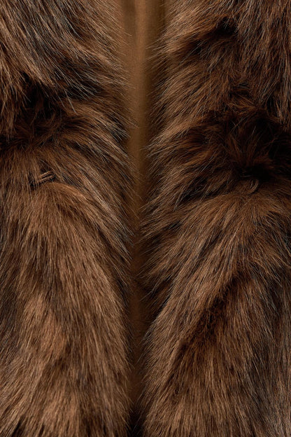 Faux fur jacket