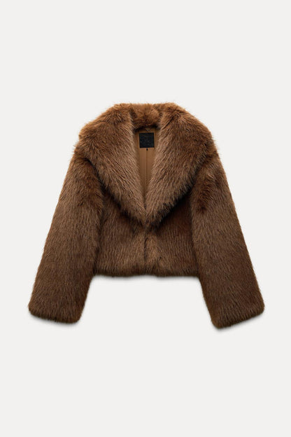 Faux fur jacket