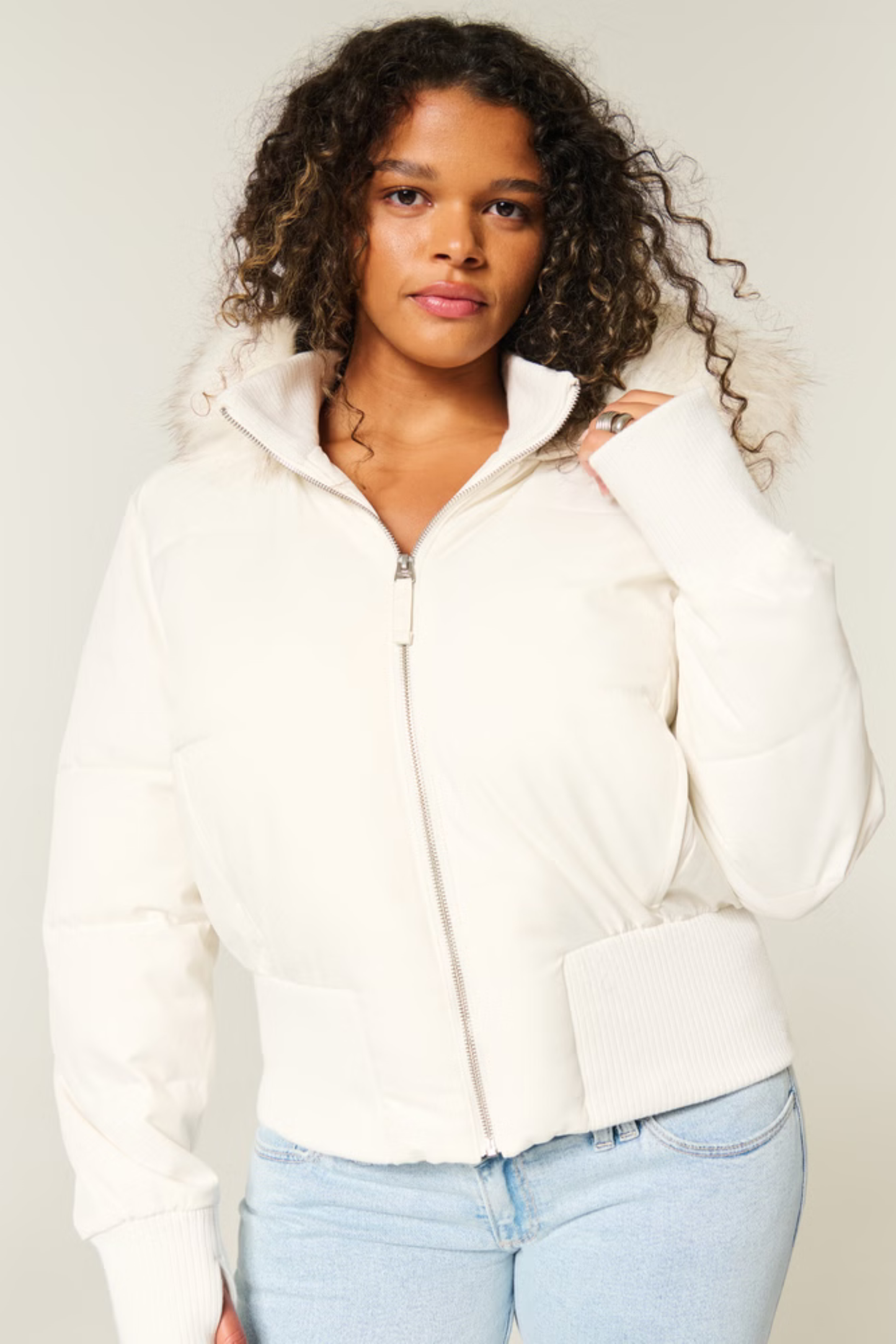Puffer with fur