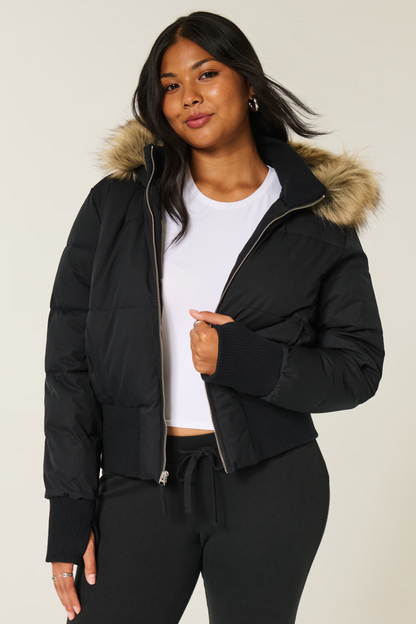 Puffer with fur