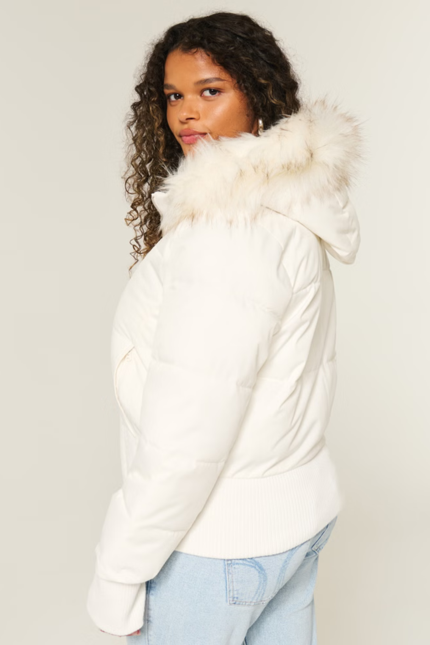 Puffer with fur