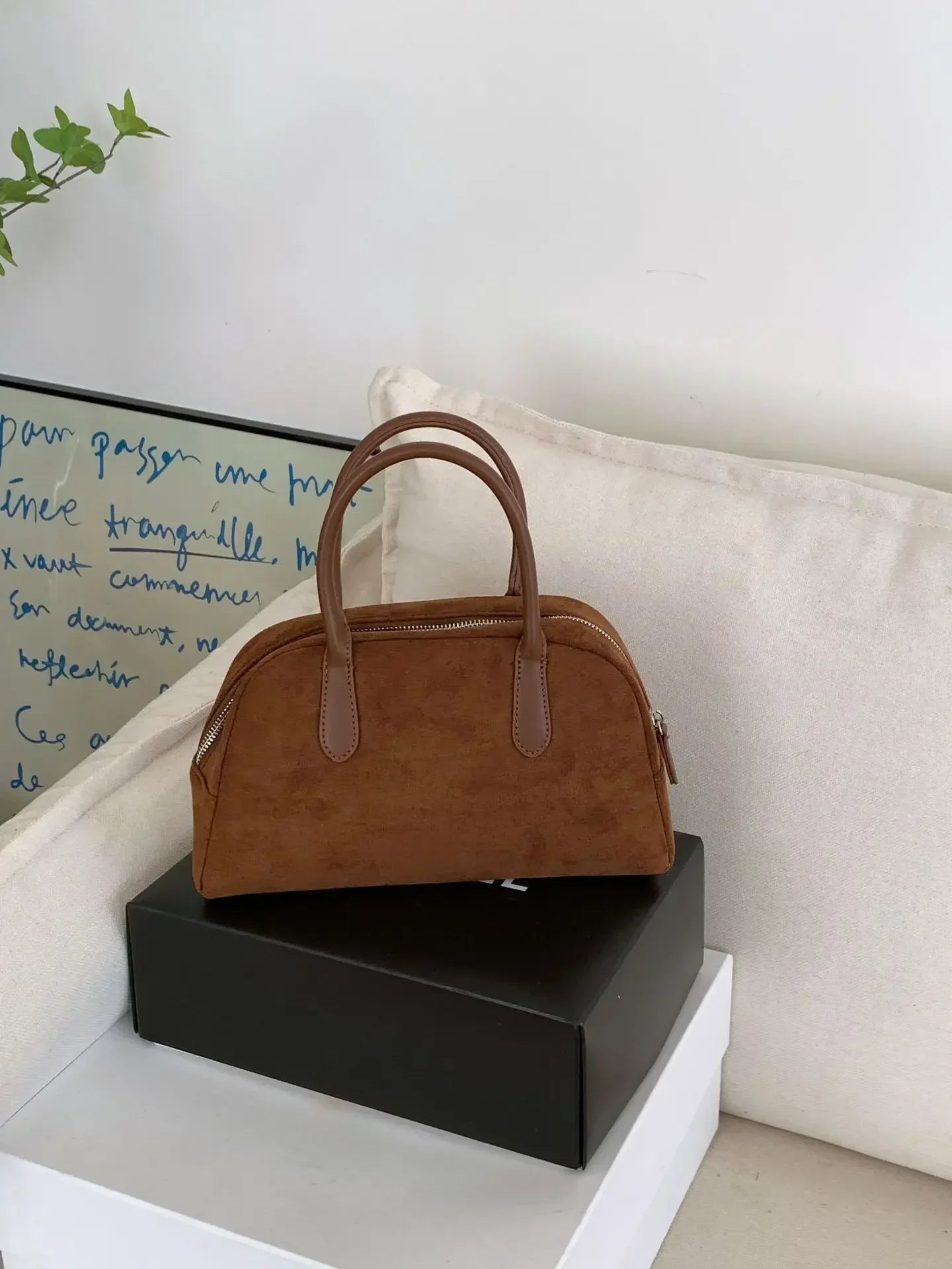 Jenny Wildleder Mini Tasche
