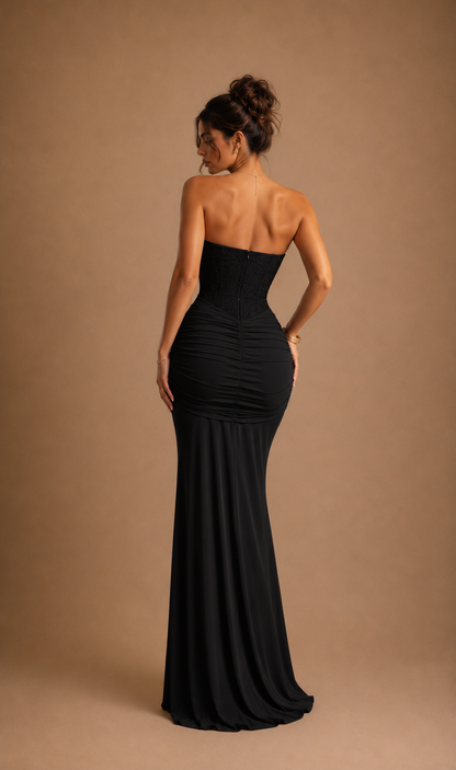 Loquera- Midnight Elegance Maxikleid