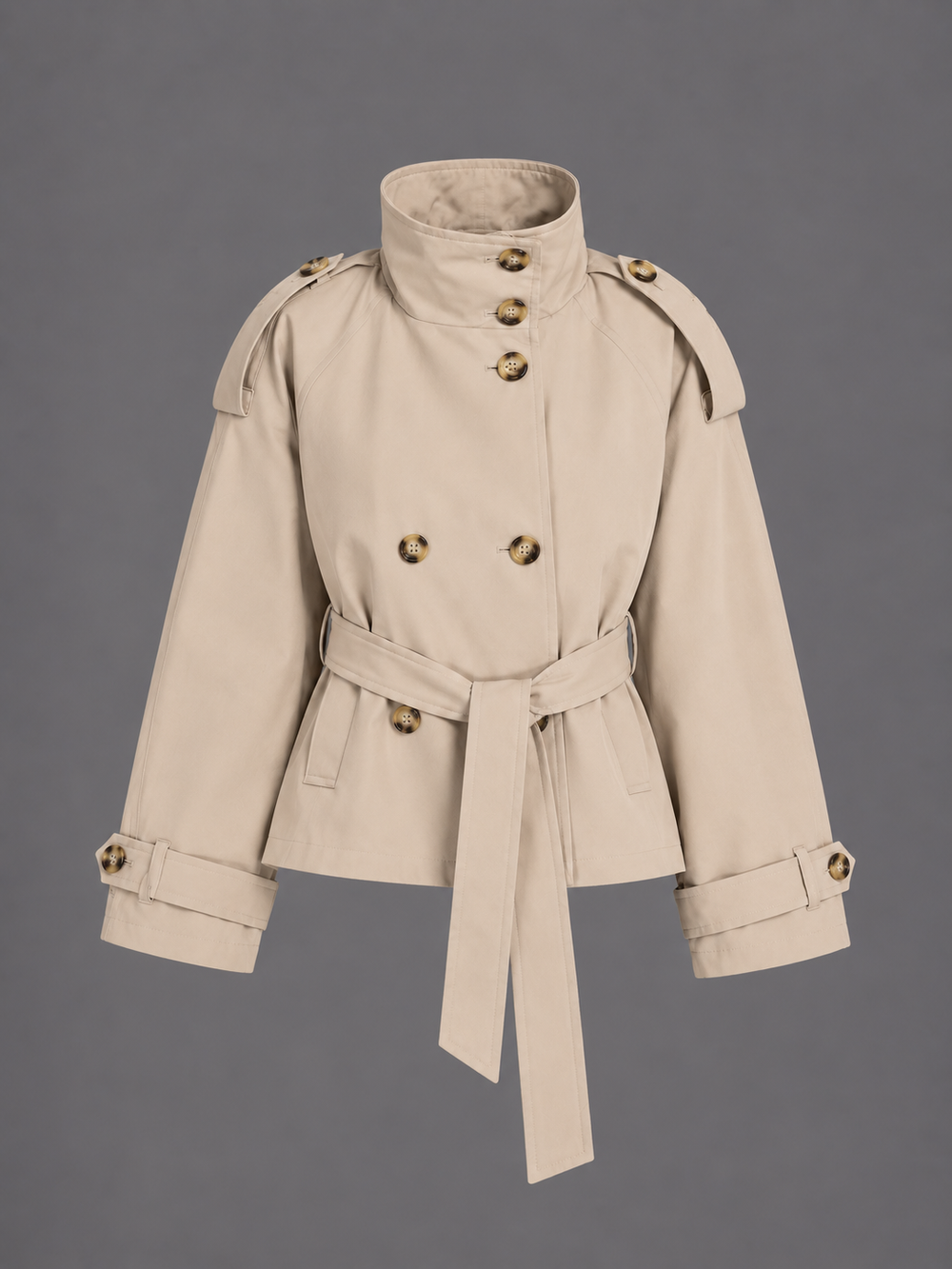 Angel Cropped Trenchcoat