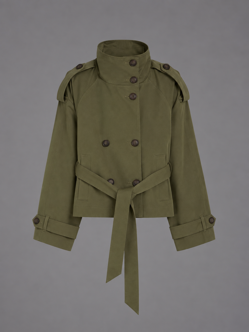 Angel Cropped Trenchcoat