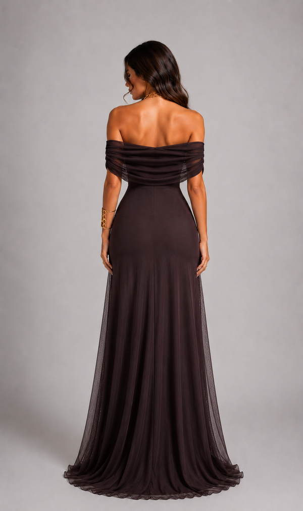 Mesh-Maxikleid