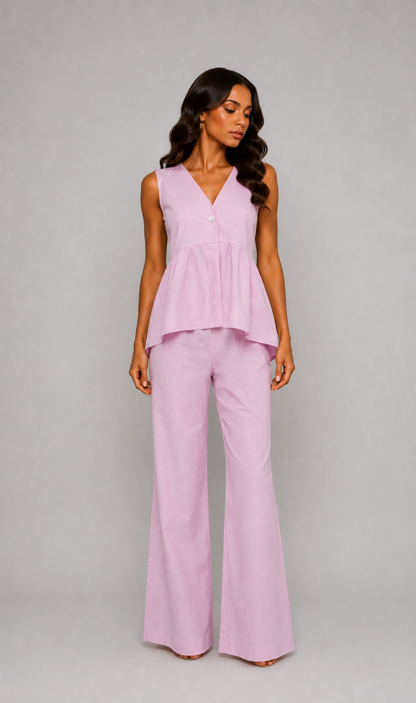Sydney Frilled Vest & Trousers Set