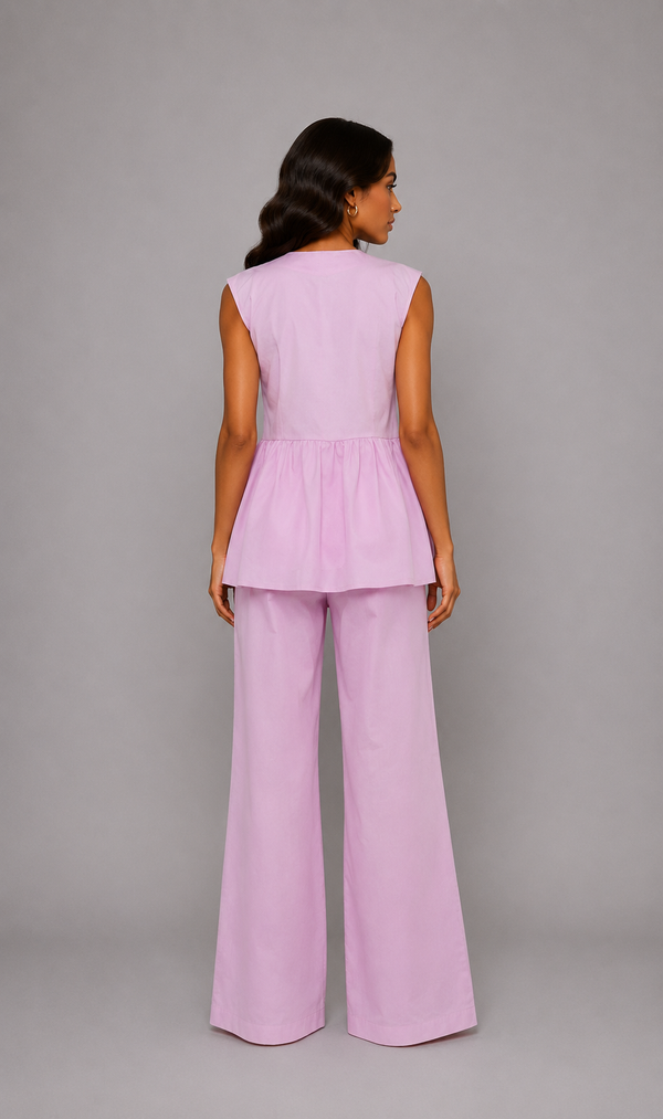 Sydney Frilled Vest & Trousers Set