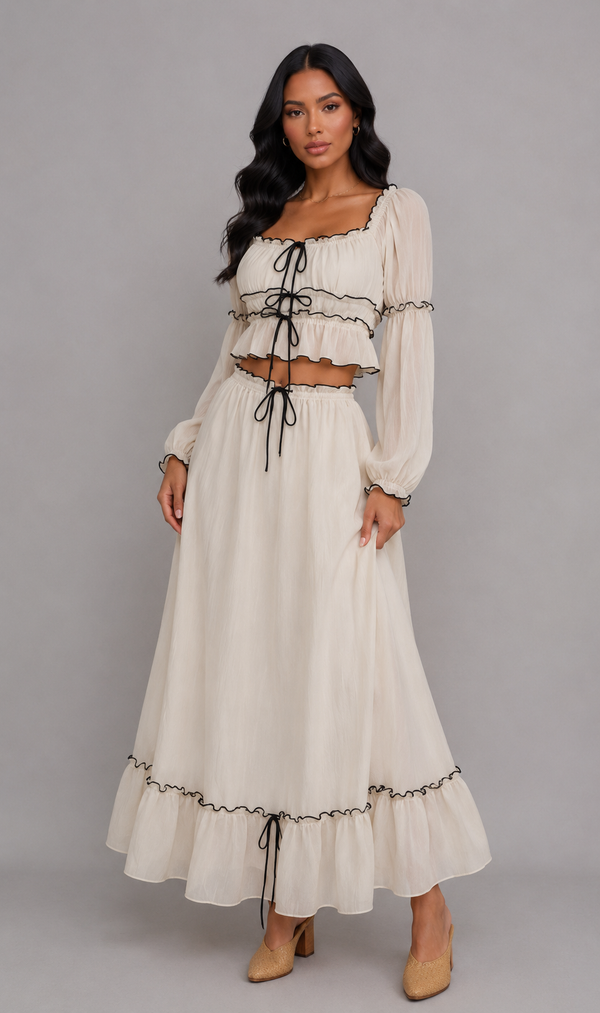 Sophia Charming Skirt and Top Set