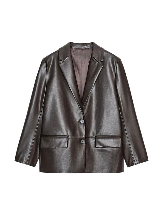 Veganer Lederblazer