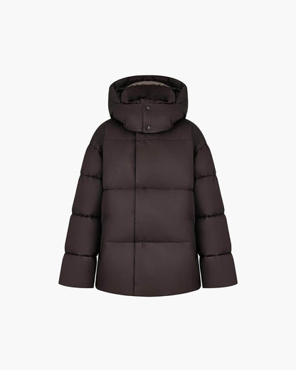Steppjacke mit abnehmbarer Kapuze