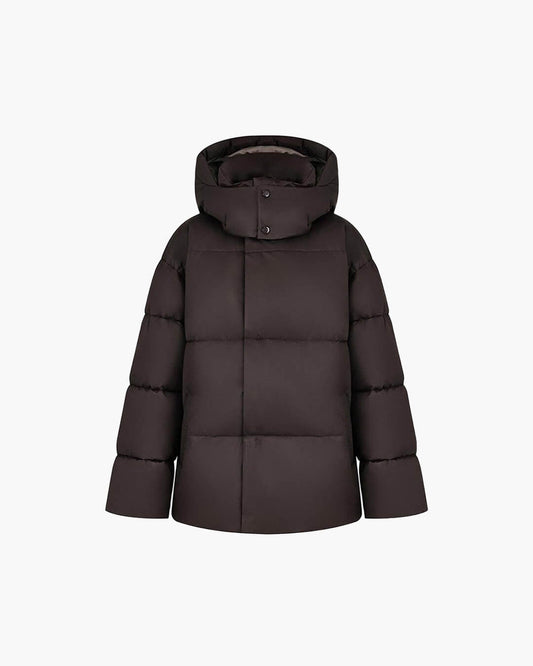 Steppjacke mit abnehmbarer Kapuze