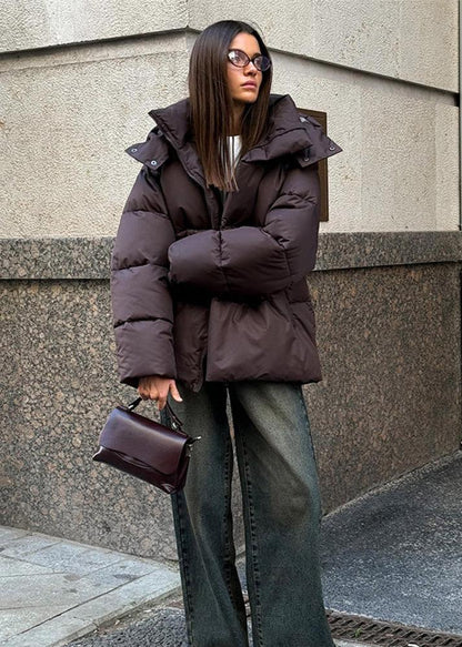 Steppjacke mit abnehmbarer Kapuze
