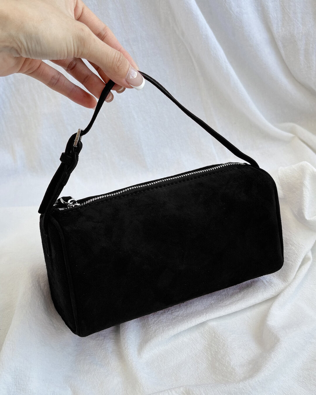 Wildleder Mini Schultertasche