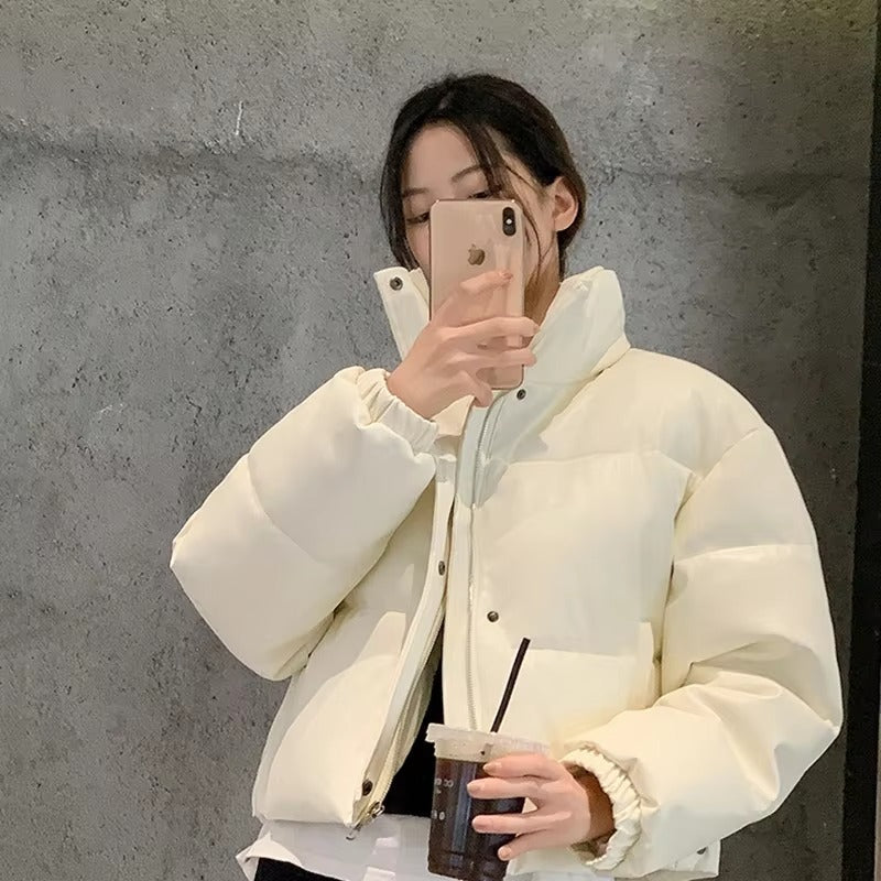 Kunstleder Steppjacke