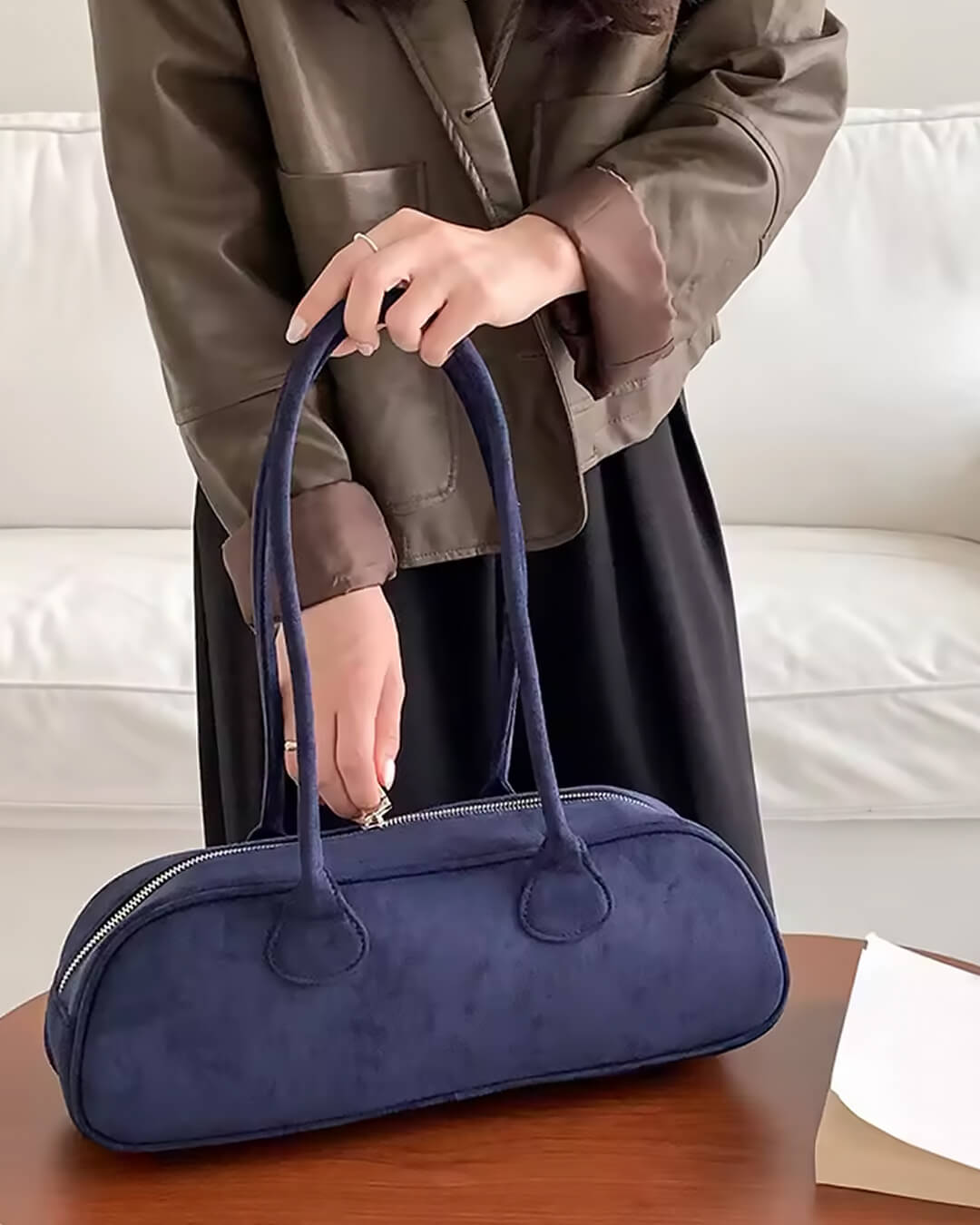 Aveline Vegane Wildledertasche