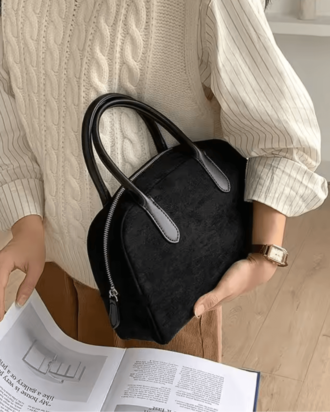Jenny Wildleder Mini Tasche