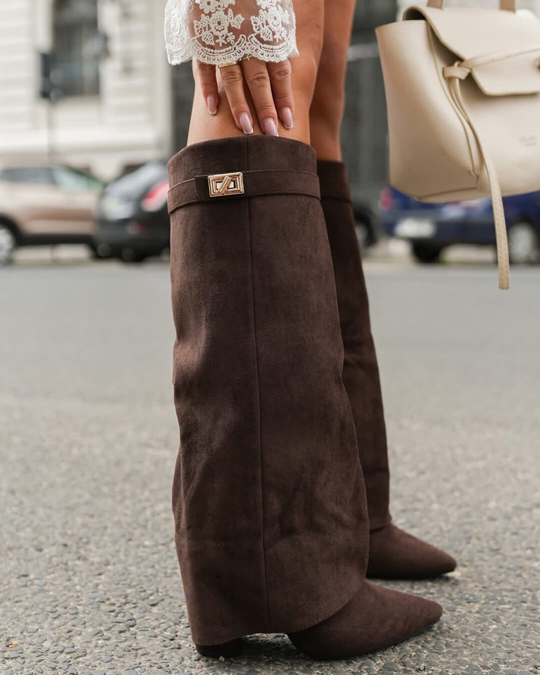Wildlederstiefel