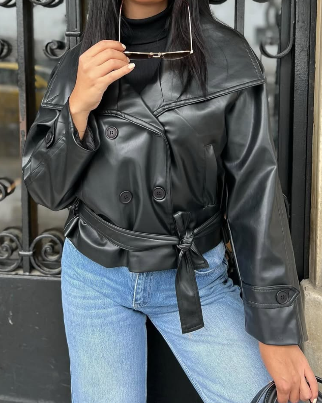 Nina Lederjacke