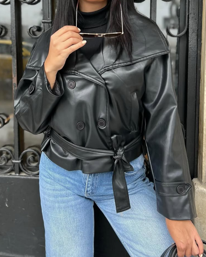 Nina Lederjacke