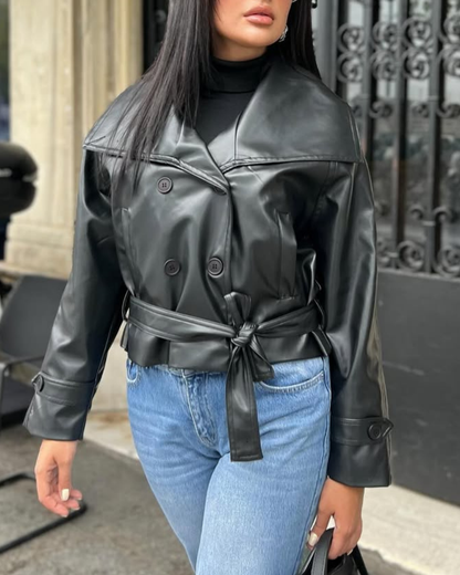 Nina Lederjacke