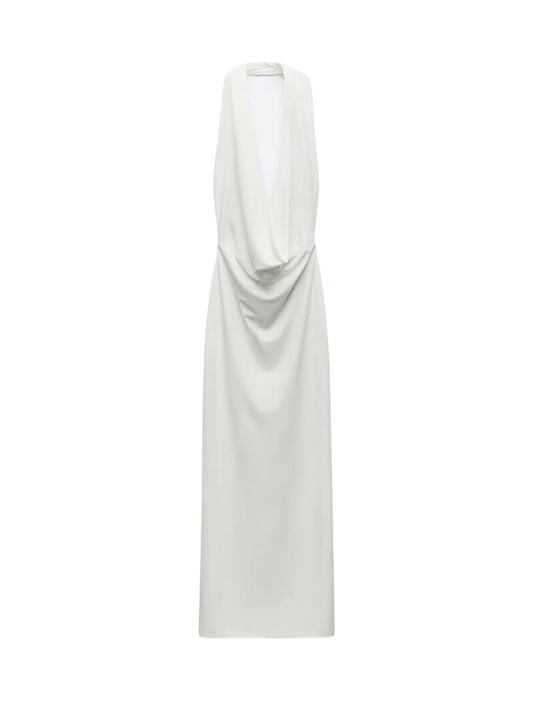 V - Ausschnitt Maxikleid