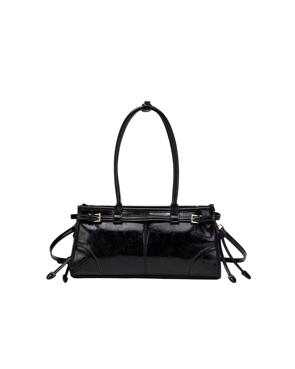Leder Schultertasche mit Gürtel - Detail