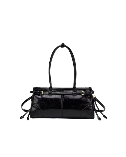 Leder Schultertasche mit Gürtel - Detail