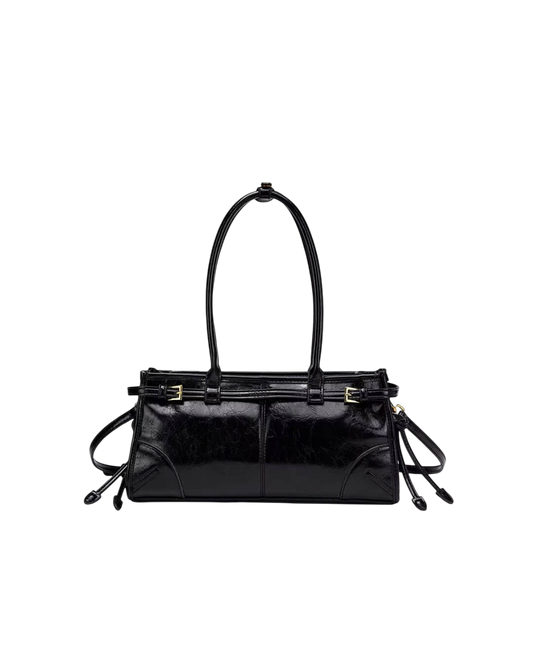 Leder Schultertasche mit Gürtel - Detail
