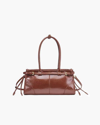 Leder Schultertasche mit Gürtel - Detail