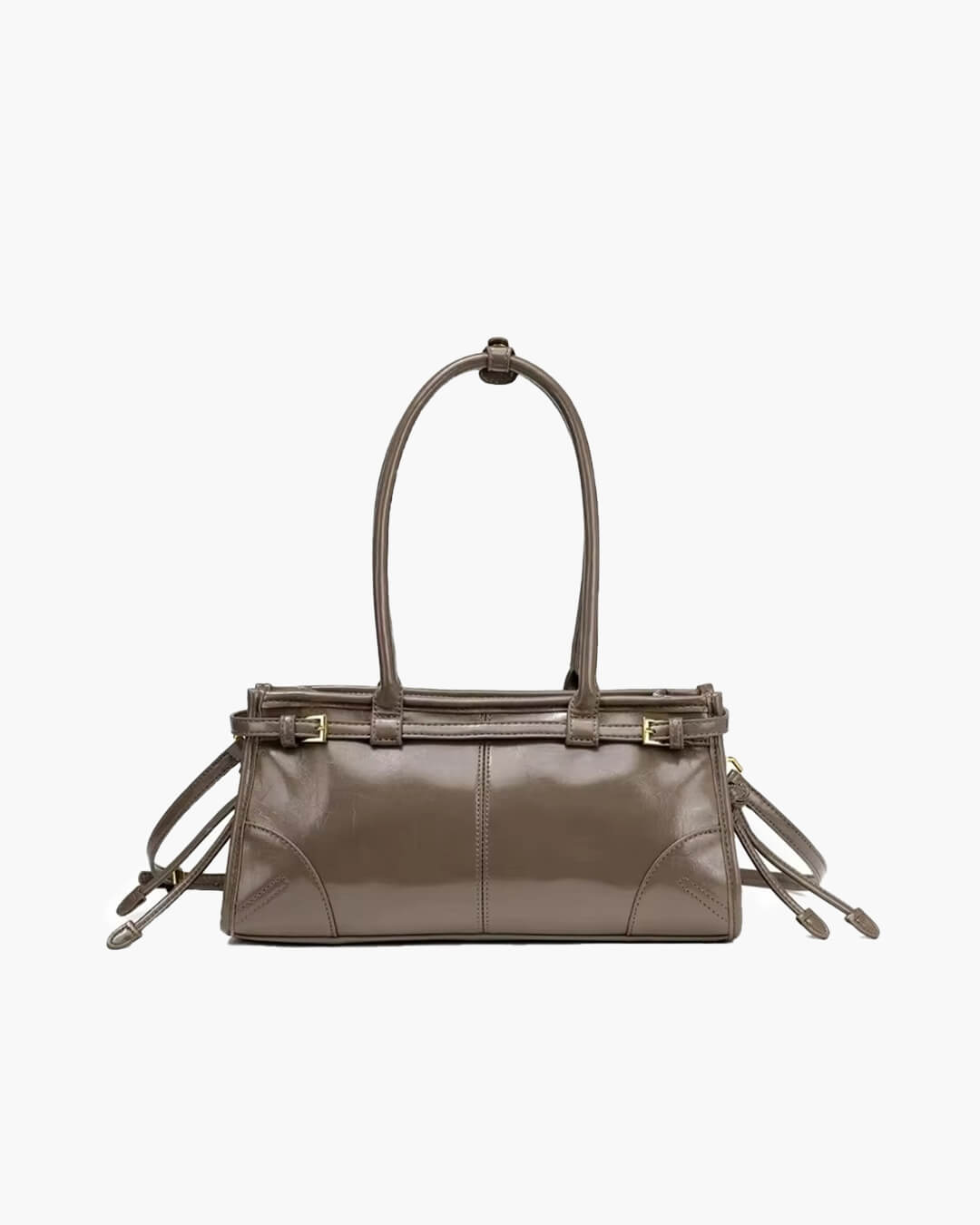 Leder Schultertasche mit Gürtel - Detail