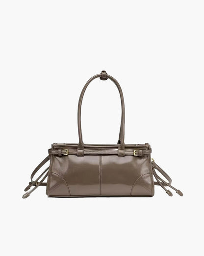 Leder Schultertasche mit Gürtel - Detail