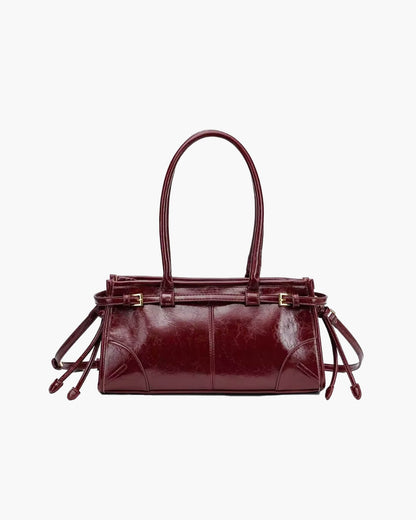 Leder Schultertasche mit Gürtel - Detail