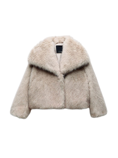 Faux fur jacket