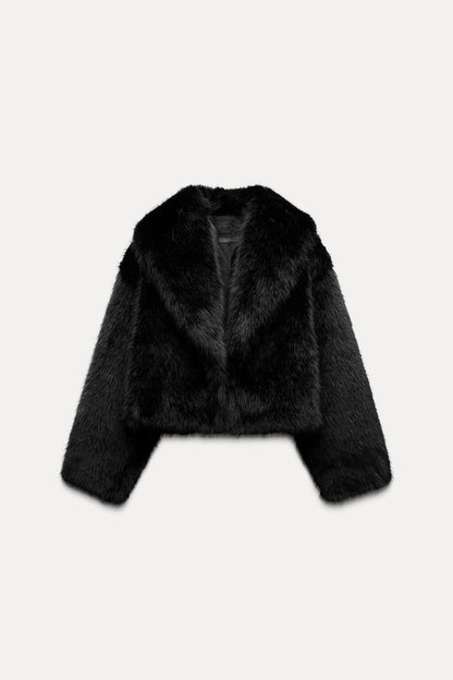 Faux fur jacket