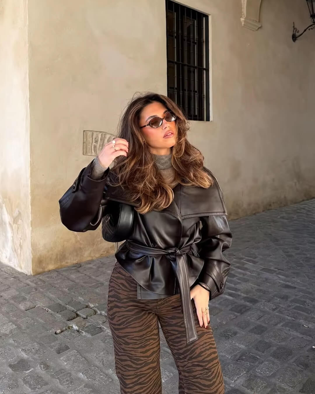 Nina Lederjacke
