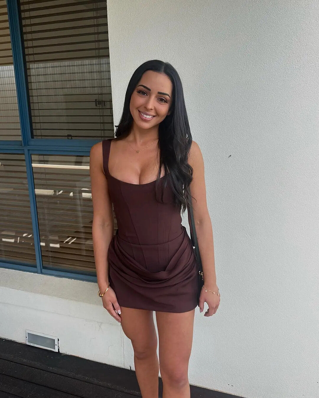 Ärmelloses Mini-Kleid